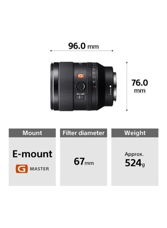 FE 35mm f/1.4 GM Lens Black