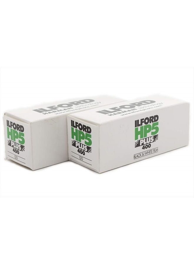 HP5 Plus Black and White Negative Film ISO 400 (120 Roll Film) 2-Pack