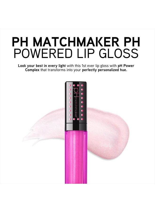 pH Matchmaker pH Powered Makeup Lip Gloss, Matches Your Lip Color Based On PH Levels, Personalized Color Changing, Light Pink