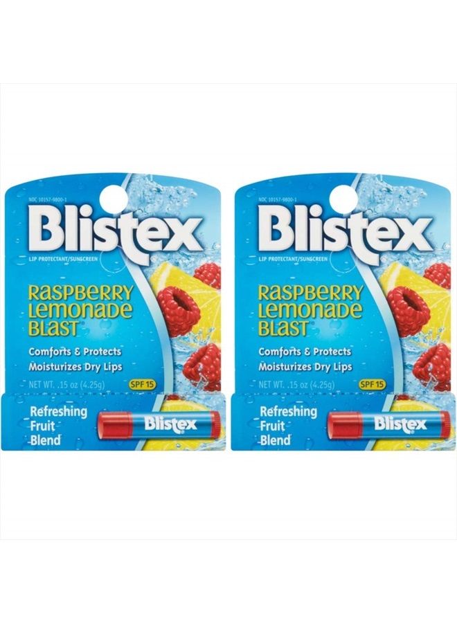 Raspberry Lemonade Blast Lip Balm, 0.15 Ounces each - (Value Pack of 2)