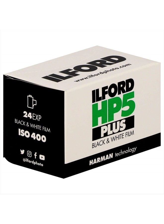 HP5 Plus, Black and White Print Film, 135 (35 mm), ISO 400, 24 Exposures (1700646)