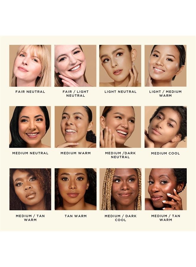 Re-wind Blurring Full Coverage Concealer (Fair/Light - Neutral), Brighten, Reduce redness, dark circles and fine lines, Non-Caking, Longwear, Nourishes, Lightweight, Soft-Matte Finish, Vegan &