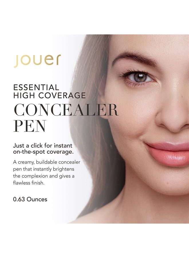 Essential High Coverage Concealer Pen - Medium to Full Coverage Cream Concealer Makeup - Color Corrector for Spot Coverage, Dark Circles and Contour, Chiffon