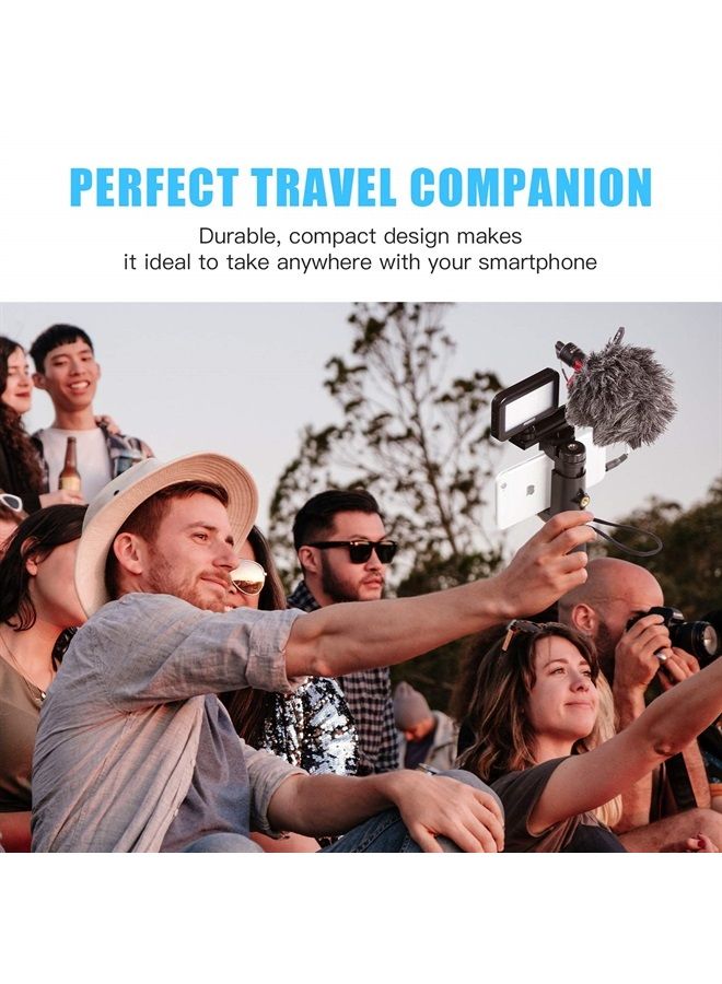 by-MM1 On-Camera Shotgun Microphone for iPhone, Android Smartphones, DSLR Cameras Camcorders - Battery-Free Camera Microphone Vlog Video Mic