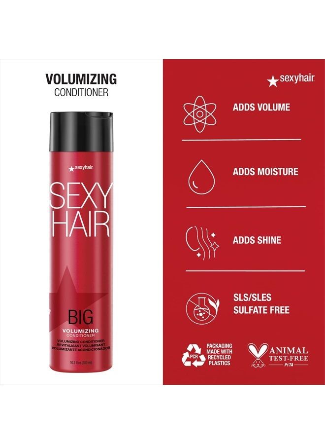 Big Volumizing Conditioner, 10.1 Oz | Provides Moisture and Hydration | SLS & SLES Sulfate Free | All Hair Types