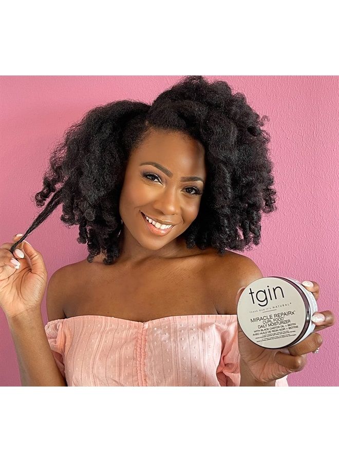 tgin Miracle RepaiRx Curl Food Daily Moisturizer For Damaged Hair - Repair - Protect - Restore - 12 Oz