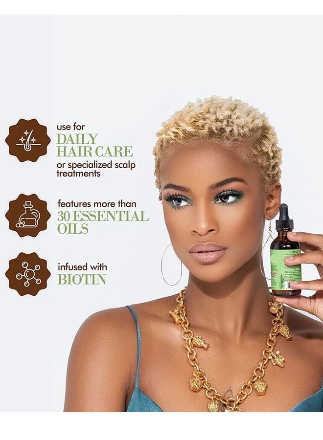 Rosemary Mint Scalp & Hairstrengthening Oil,Hair Care Essential Oil Wash Free,Thrive Growth Hair Oil 59ml