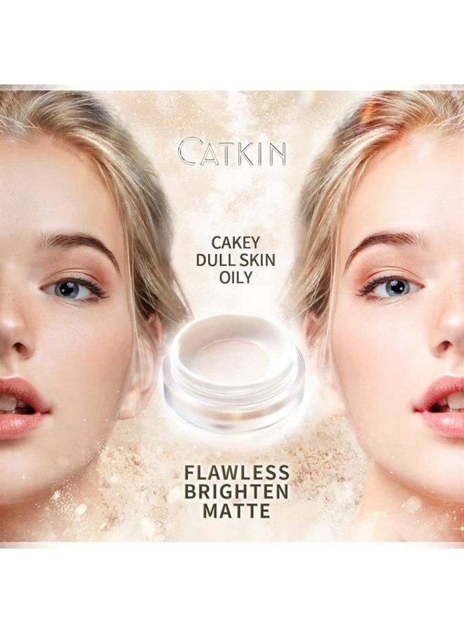 CATKIN Dreamworld Air Makeup Loose Powder Setting Finishing Powder Oil Control shimmer (C02)