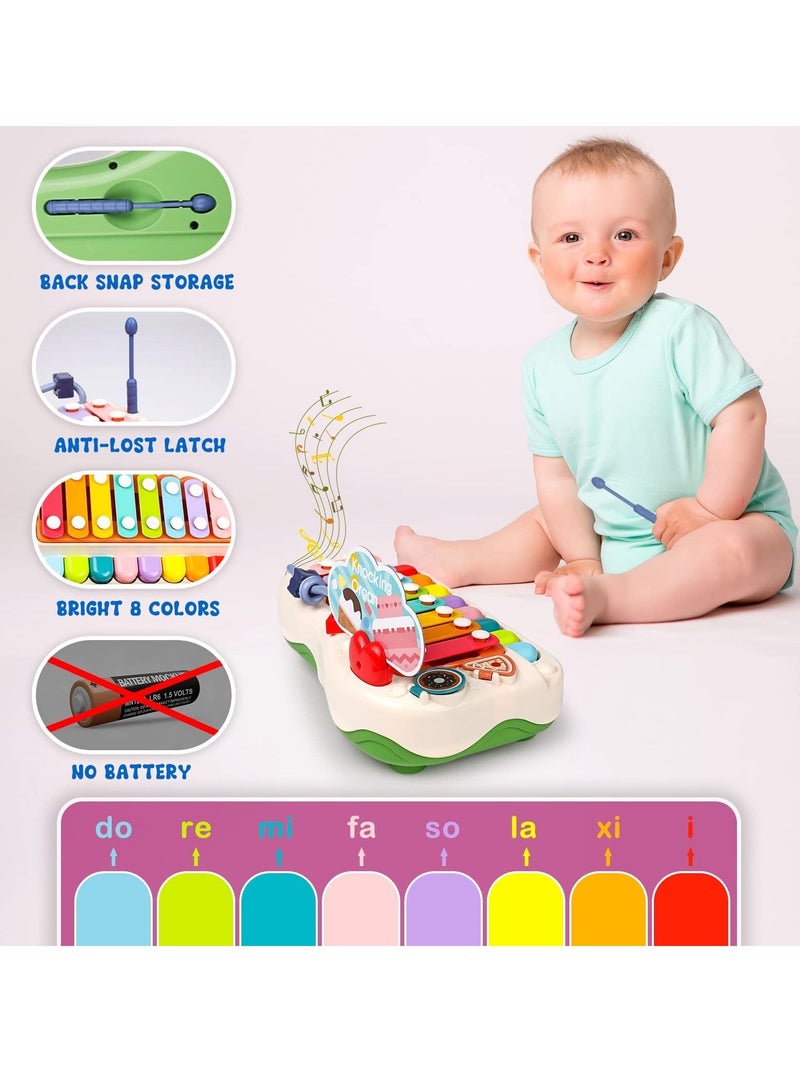 SYOSI Baby Piano Toys, Toddler Musical Instruments Kids Multi-Function Piano, Early Educational Gift for 2 3 4 5 6 Year Old Boys Girls