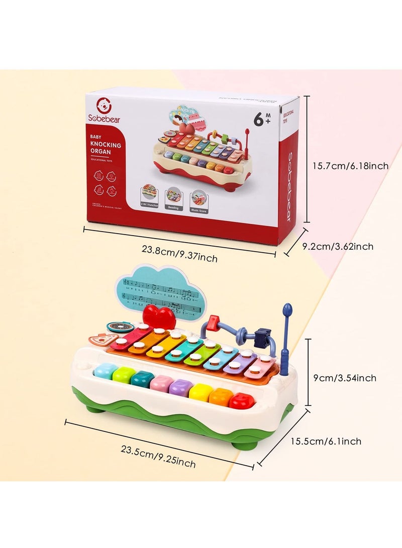 SYOSI Baby Piano Toys, Toddler Musical Instruments Kids Multi-Function Piano, Early Educational Gift for 2 3 4 5 6 Year Old Boys Girls