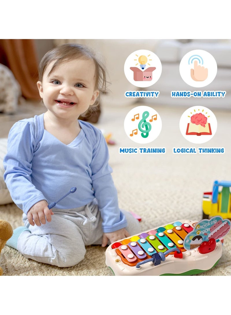 SYOSI Baby Piano Toys, Toddler Musical Instruments Kids Multi-Function Piano, Early Educational Gift for 2 3 4 5 6 Year Old Boys Girls