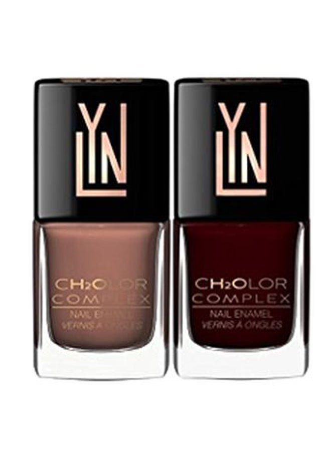 4-Piece Ch2olor Complex Matte Nail Polish Set Multicolour