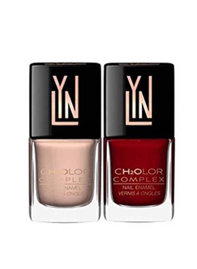 4-Piece Ch2olor Complex Matte Nail Polish Set Multicolour