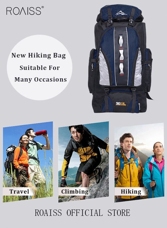 Large-capacity professional outdoor backpack waterproof multi-functional travel camping hiking fishing mountaineering bag