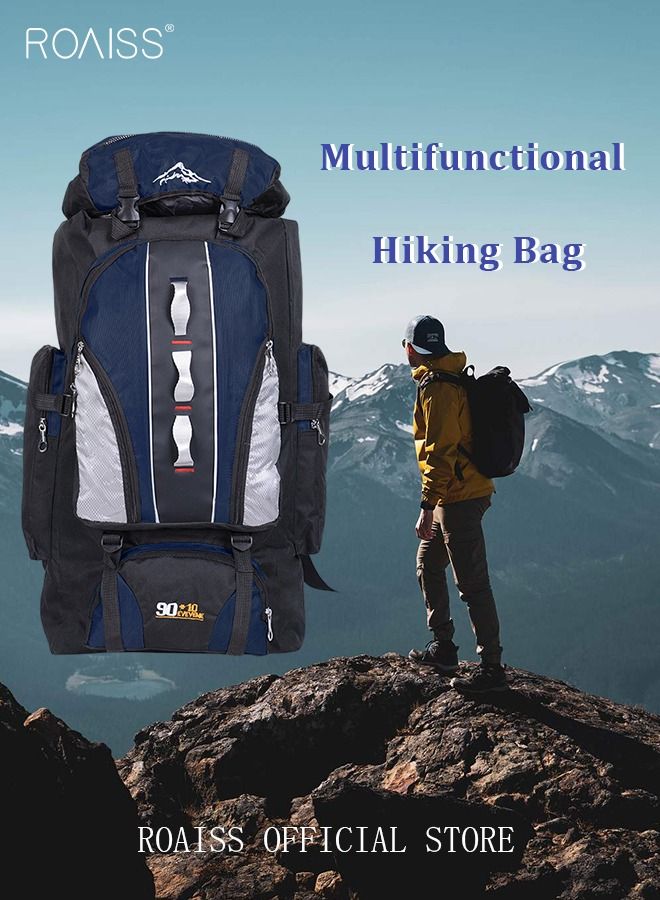 Large-capacity professional outdoor backpack waterproof multi-functional travel camping hiking fishing mountaineering bag