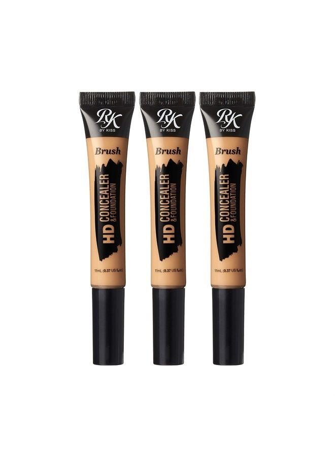 HD Brush Concealer & Foundation 3 Pack (Toffee)