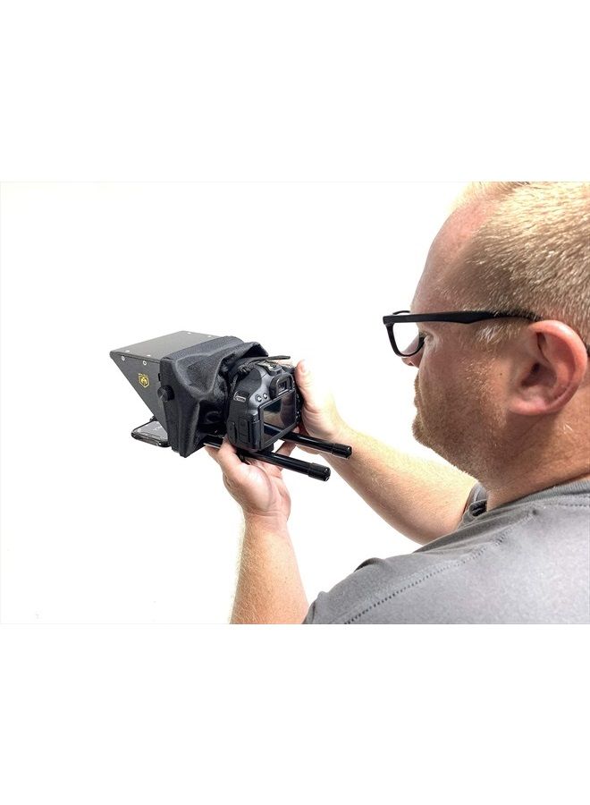 3 in 1 TMP 75 Laptop Smartphone Prompt DSLR Video Zoom Teleprompter