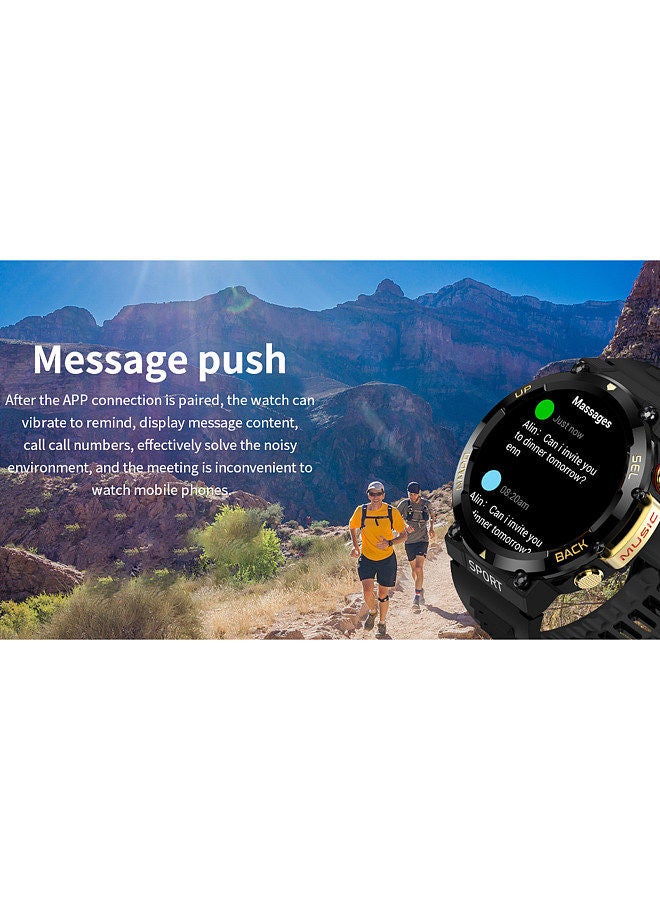 LF33 Smart Bracelet 1.39Inch TFT FullTouch Screen BT Call Fitness Tracker IP67 Waterproof Black