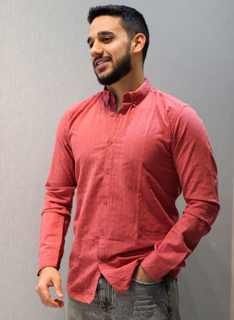Patterned Men's Casual Shirt