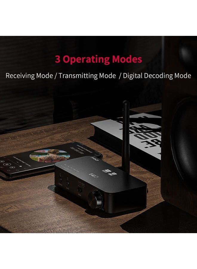 BTA30PRO Bluetooth Receiver Portable Transmitter Stereo Wireless High Resolution aptX/LDAC DSD256 Optical/Coaxial/Line-Out for PC/TV/Speaker/Home Audio