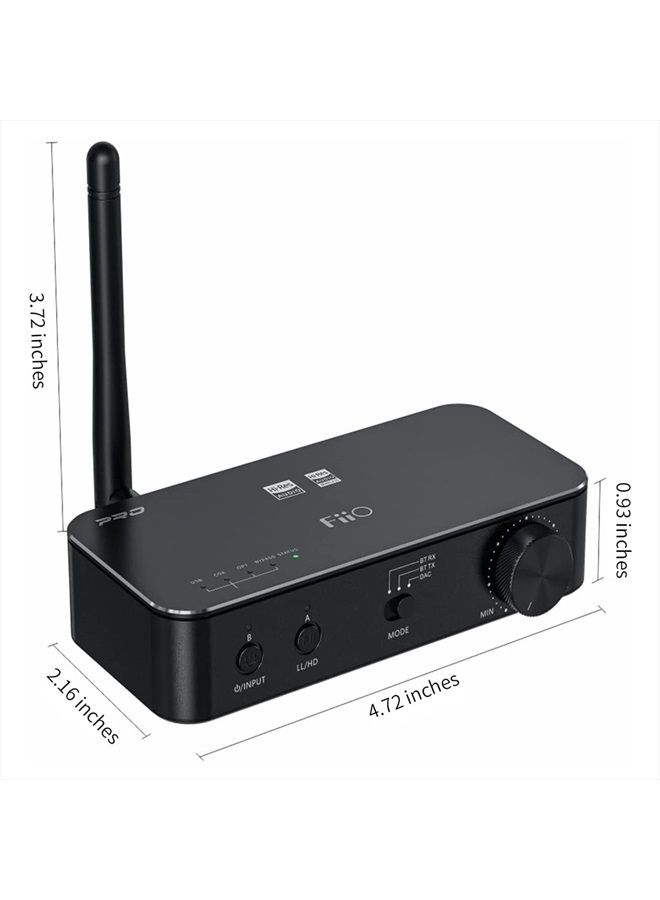 BTA30PRO Bluetooth Receiver Portable Transmitter Stereo Wireless High Resolution aptX/LDAC DSD256 Optical/Coaxial/Line-Out for PC/TV/Speaker/Home Audio