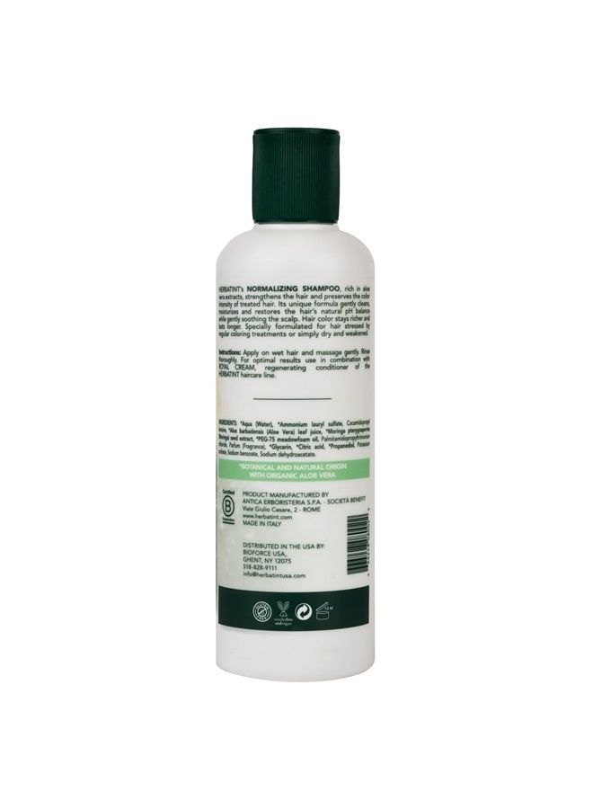Normalizing Shampoo for Color-Treated, Normal Hair - Aloe Vera to Rebalance, Strengthen, & Add Shine - No Parabens, Sulfates, Gluten - 8.79 fl oz.