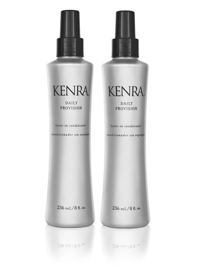 Kenra Daily Provision Leave-In Conditioner | Hydrates, Detangles, & Adds Shine | Tames Frizz & Flyaways | Thermal Protection | Helps Risist Humidity | All Hair Types | 8 fl. Oz (2-Pack)