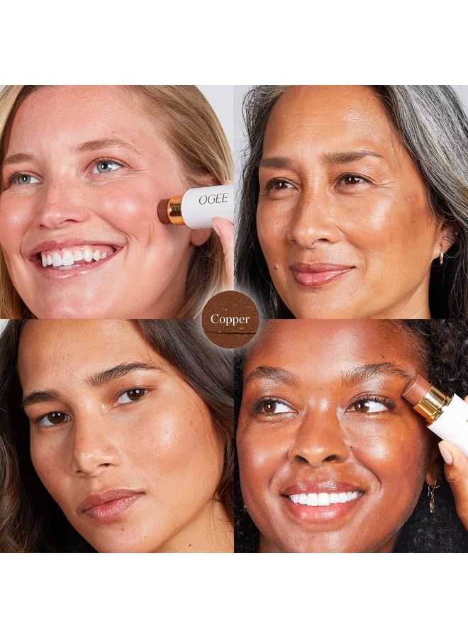 Face Stick Trio - Contour Stick Makeup Collection - Certified Organic Bronzer, Blush Stick, and Highlighter Stick for a Flawless Look