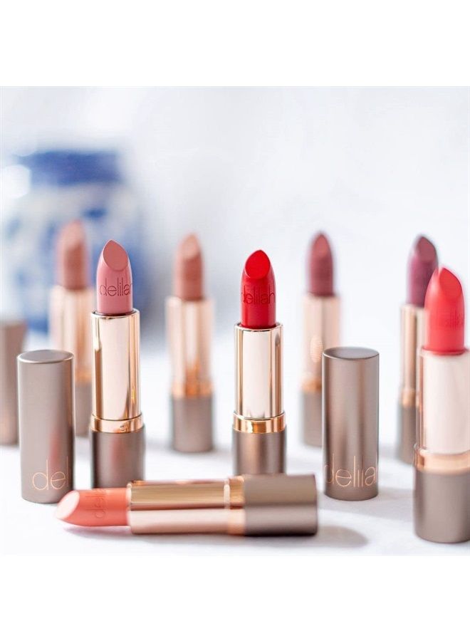 Colour Intense Cream Lipstick - Delivers Instant Color Payoff - Nourishes And Protects Lips - Semi Matte Finish - Glides On Smoothly - Vegan Friendly - Paraben Free - Foxy - 0.13 Oz