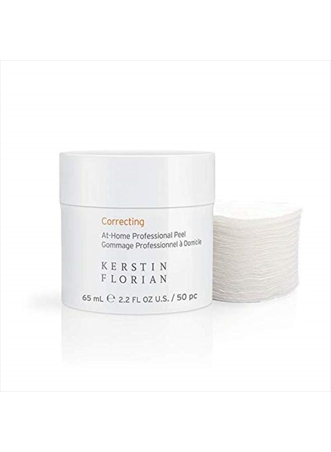 Correcting At-Home Professional Peel, Glycolic & Lactic Acid Exfoliating Pore Pads (50 individual pads)