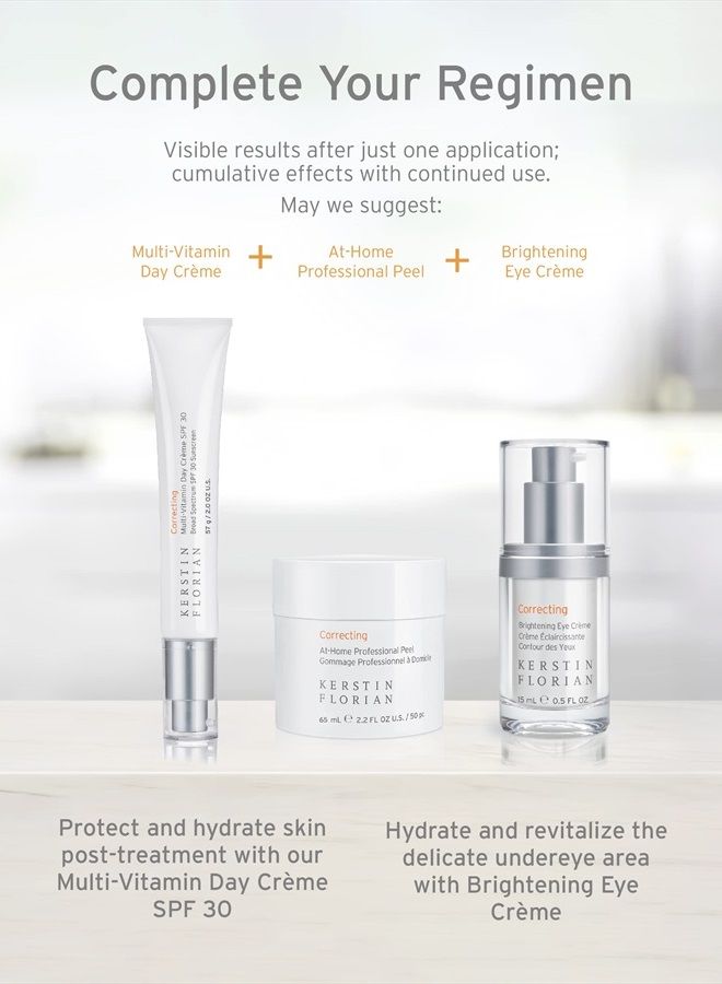 Correcting At-Home Professional Peel, Glycolic & Lactic Acid Exfoliating Pore Pads (50 individual pads)