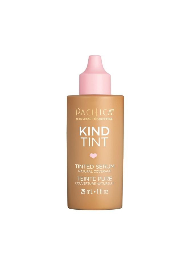 Beauty | Kind Tint Tinted Serum | Skincare Ingredients - Vegan Collagen, Hyaluronic Acid, Vitamin C, Niacinamide, Caffeine | Lightweight Foundation | Vegan, Cruelty Free, Clean Makeup