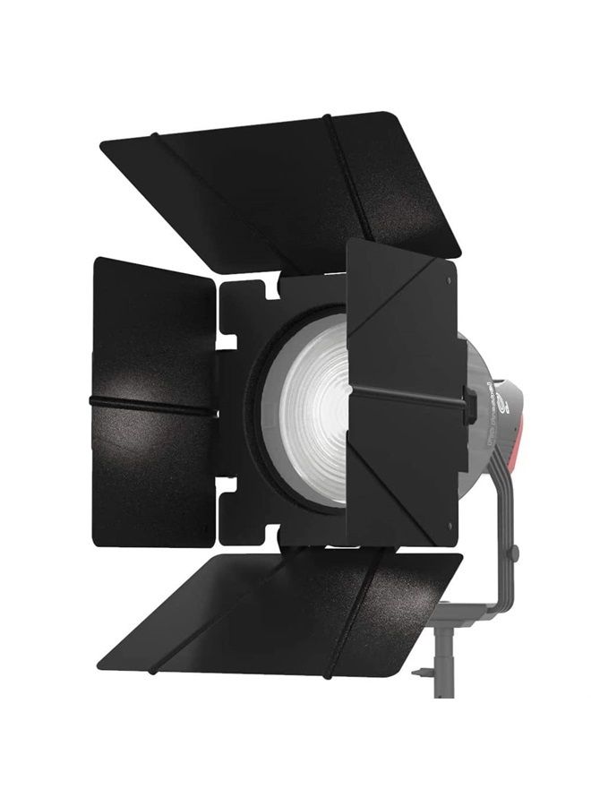 F10 Barn Doors with Bowens Mount for Aputure 120D/300D/300X/600D/600X, F10 Fresnel Zoom Lens