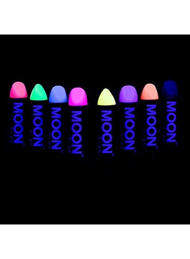 Blacklight Neon UV Lipstick 0.16oz Pastel Set of 8 colors – Glows brightly under Blacklights/UV Lighting!
