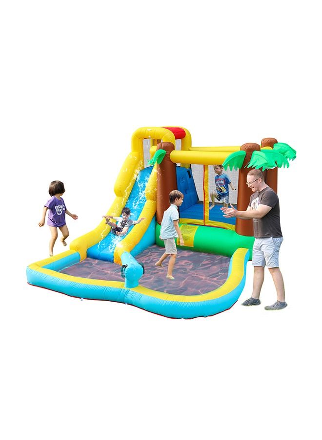 Inflatable Bouncer Castle With Blower Pool Water Slide For Kids
