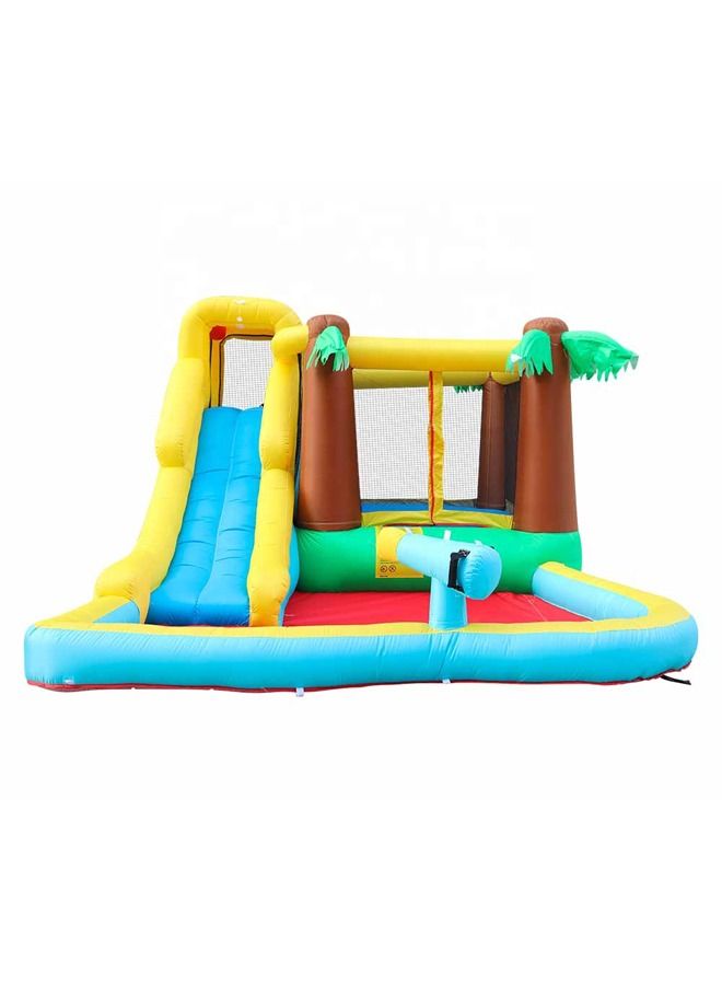 Kid Inflatable Pool Water Slide Bounce House Combo Bouncy Castle With Blower