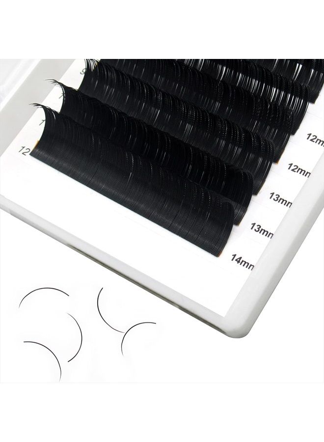 Eyelash Extension Supplies 0.10 D Curl Mix-8-14mm Classic Individual Lash Extensions|Optinal 0.03/0.05/0.07/0.10/0.15/0.20 C/D Single 8-25mm Mix 8-14mm 15-20mm 20-25mm|(0.10 D MIX-8-14mm)