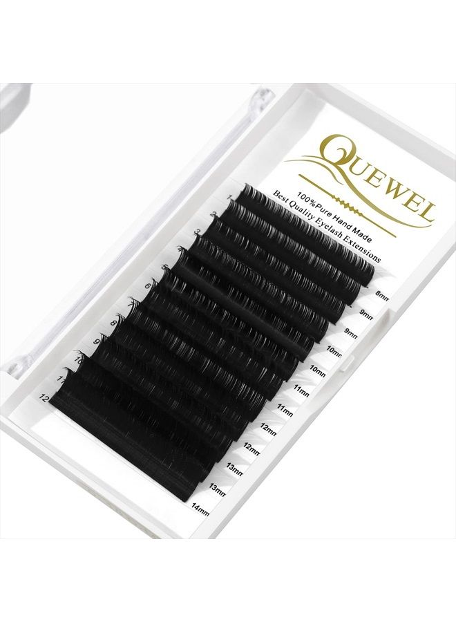 Eyelash Extension Supplies 0.10 D Curl Mix-8-14mm Classic Individual Lash Extensions|Optinal 0.03/0.05/0.07/0.10/0.15/0.20 C/D Single 8-25mm Mix 8-14mm 15-20mm 20-25mm|(0.10 D MIX-8-14mm)
