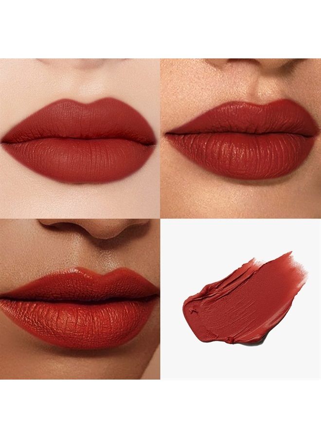 Rouge Matte Lipstick, Waterproof Long Lasting Satin Moisturizing Smooth Soft 0.13 Ounce-Chinese Style (C.129)