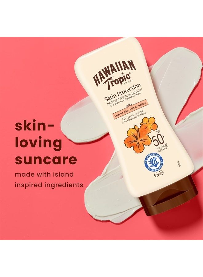 180 ml SPF 50 Satin Protection Sun Lotion by Hawaiian Tropic