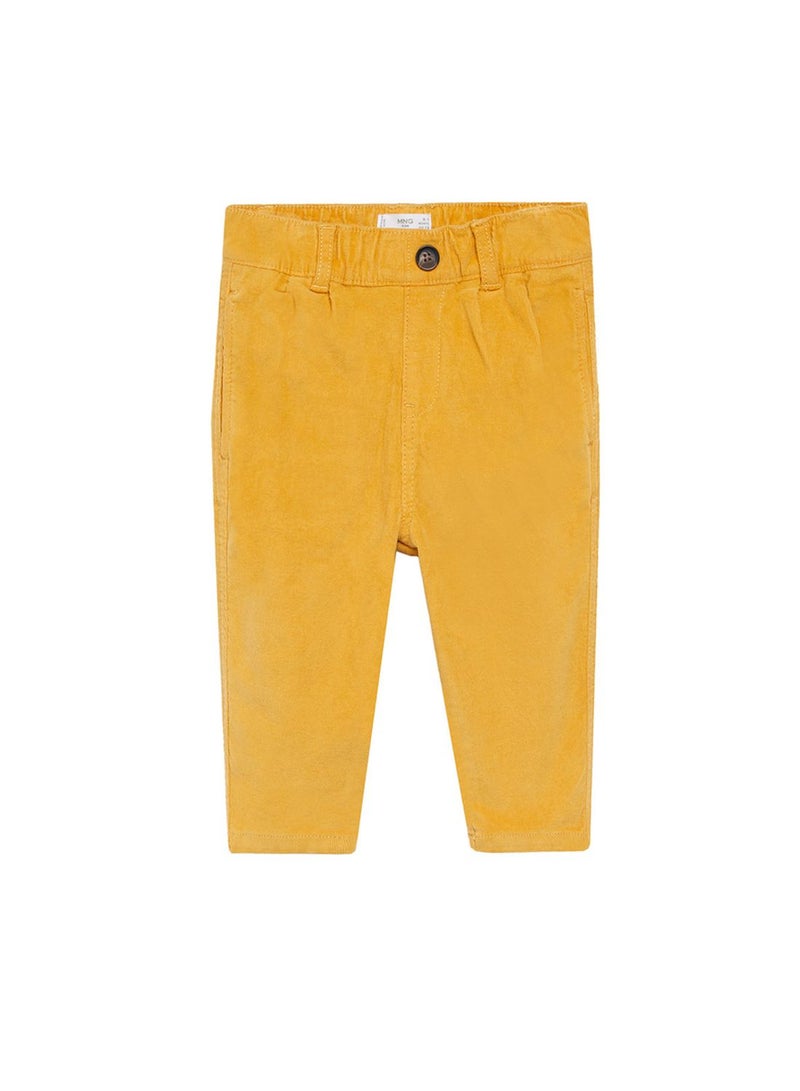 Kids Pockets Detail Corduroy Mid Rise Trouser
