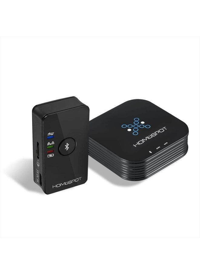 Bluetooth Transmitter Receiver Set with APTX Low Latency for TV PC Pre-Paired Wireless Audio Adapter Set
