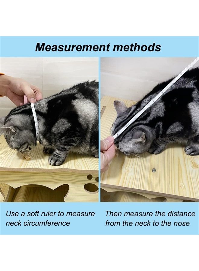 Dog Cones for Small Dogs, Adjustable 5.7-8in Pet Cone, Lightweight Recovery Elizabethan Collar for Cats, Puppies and Mini Dogs (Blue)