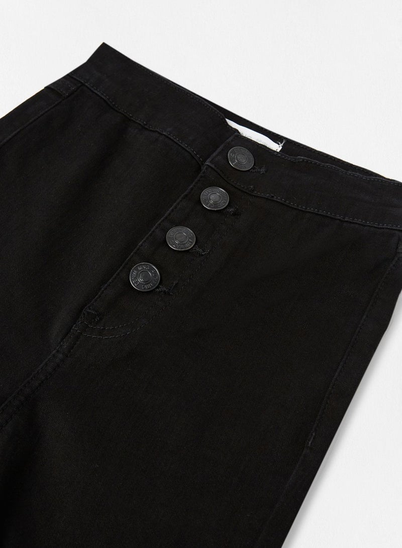Youth High-Waist Flared Jeans