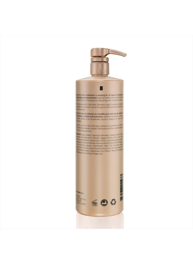 Moehair Color Alive Hydrating Conditioner 33.8 Fl Oz | Conditioner For Color Treated Hair With Protein Blend | Color Safe Conditioner For Soft, Frizz-Free Hair | Restores Moisture And Fights The Dryne
