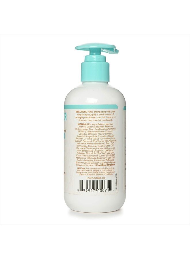 Detangling Conditioner, Natural Conditioner with Plant Derived Formula, Hair Conditioner with Essential Oils and Extracts, Suitable for Whole Family, Fragrance-Free, 8.5 fl oz.