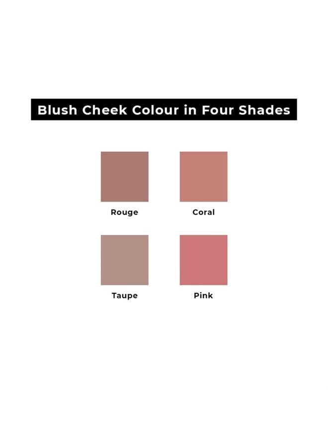 Blush Cheek Taupe Color Mini - Natural, Lightweight, Smooth, Blendable Powder - Enhances & Defines Shapes & Features - Shading & Contouring - 4 Universal Shades - Cruelty Free - № 404 (Taupe) -