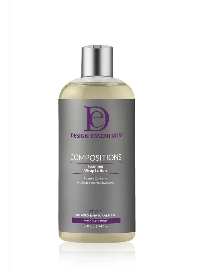 Compositions Foaming Wrap Lotion For Relaxed And Natural Hair, Refill, 32 Fl Oz