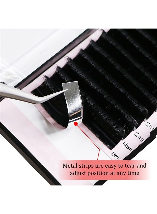 Ellipse Flat Eyelash Extensions 0.15mm Curl CC 8-15mm Mix Matte Black|0.15/0.20mm Curl C|CC|D|DD Mix-8-15mm Mix-9-16mm Single 8-18mm|(0.15 CC Mix8-15)