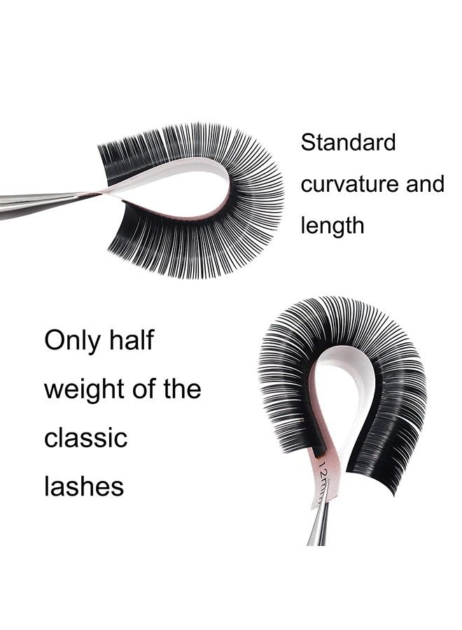 Ellipse Flat Eyelash Extensions 0.15mm Curl CC 8-15mm Mix Matte Black|0.15/0.20mm Curl C|CC|D|DD Mix-8-15mm Mix-9-16mm Single 8-18mm|(0.15 CC Mix8-15)